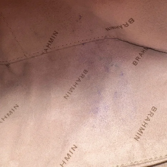 Brahmin Brown Melbourne Croc-Embossed Leather Tote with Teal Accent - Picture 16 of 16